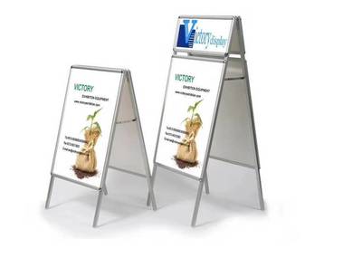 广告牌展示架全解析 铝合金、KT板、落地立式展架的多场景应用